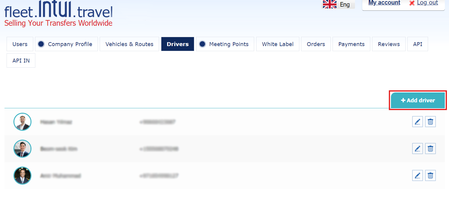 How to use the Drivers tab
