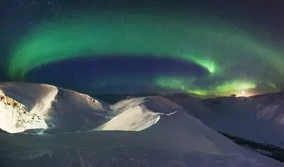 Northern lights over the Khibiny
