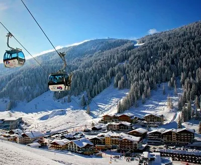 View of Krasnaya Polyana from above