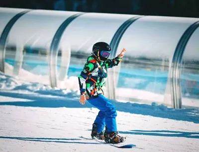 Children's skiing on Arkhyz