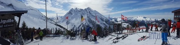Ski resort in the Alps