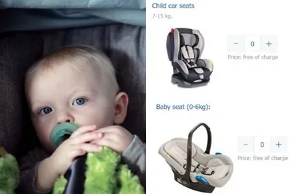 Seguridad con Intui: cómo agregar asientos infantiles para un automóvil a su pedido.