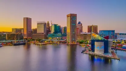 Unforgettable view of Baltimore's Inner Harbor, USA