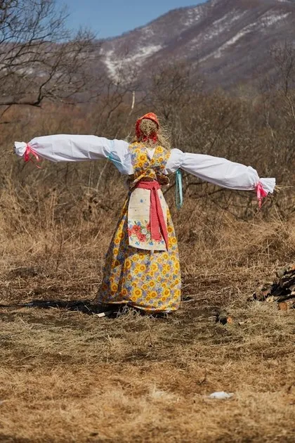 Burning an effigy in Poland during Maslenitsa