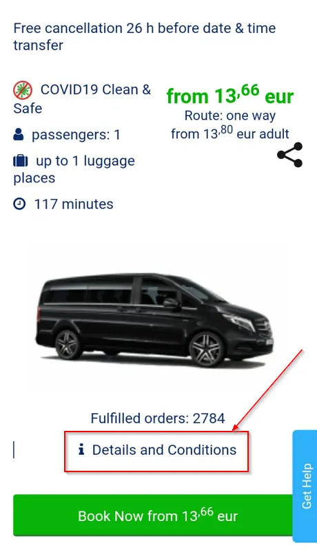  Details and conditions of the car
