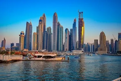 Dubai Marina in UAE