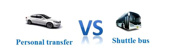 Personal transfer or groupe transfer by shuttle