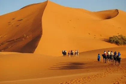 Winter Sahara in Morocco